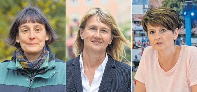 Drei Frauen an der Spitze städtischer Einrichtungen, Gesellschaften und Ämter: Tierpark-Chefin Anja Dube, GGG-Geschäftsführerin Simone Kalew und Cornelia Utech, Leiterin des Sozialamts und zuletzt eine der Managerinnen der Coronapandemie in Chemnitz (von links). 