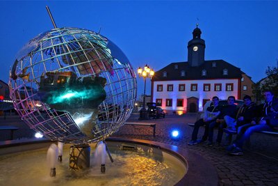 Das Alte Rathaus am Markt in Meerane.