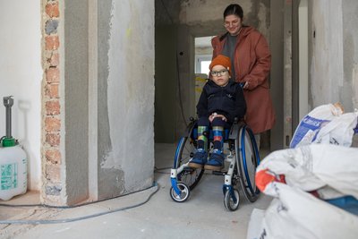 Noch ist es eine Baustelle, doch Tammo soll sich in seinem neuen Heim einmal selbstständig bewegen können.