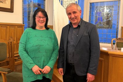 Bürgermeister Axel Markert hat Dorit Herold vereidigt.