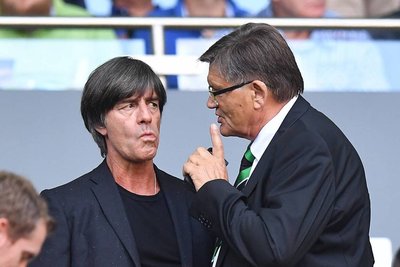 Hans Meyer mit Joachim Löw.