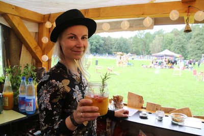 An der "Bar der Sinne" können Besucher leckere Cocktails trinken. 