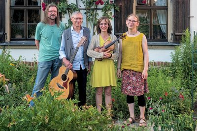 Bernd Kowalschek, Thomas Carl, Christiane Mossner und Julia Sander (v. l. n. r.) spielen im April in Colditz.