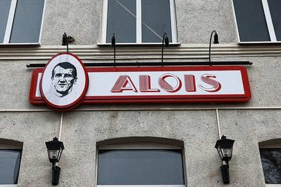 Das Vereinsheim "Alois" am Zwickauer Neumarkt. 