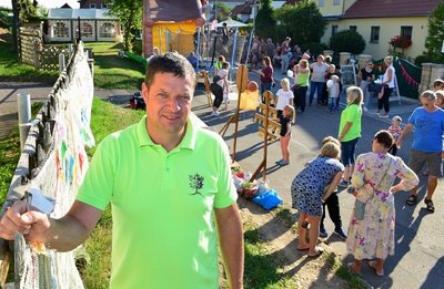 Martin Fiedler freute sich über den großen Zuspruch beim Straßenfest in Frankenberg. 