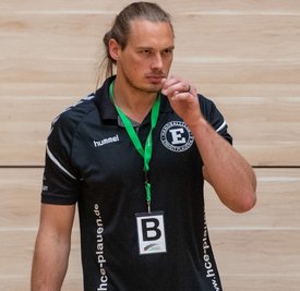 Einheit-Trainer Jan Richter versprüht vor dem Beginn der Abstiegsrunde Optimismus.