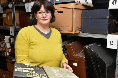 Xenia Brunner leitet seit zehn Jahren das Musik- und Wintersportmuseum Klingenthal.