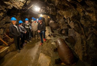 Der vogtländische Bergknappenverein Plauen war bei den Führungen acht Stunden lang im Dauereinsatz.