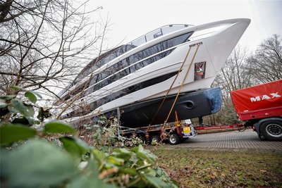 Dicker Pott: Die Princess 95 X ist eine der größten Jachten, die auf der „Boot“ in Düsseldorf zu sehen sind.