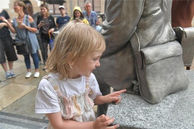 Eine kleine Juniorforscherin hat die Maus am Humboldt entdeckt.