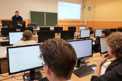 Behielt den Überblick: Collin Leistner bei seinem zweiten Einsatz als Projekt-Lehrer.