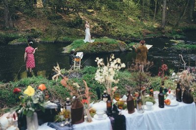 "Jay Gatsby trifft Alice im Wunderland" - so in etwa stellen sich die Initiatoren ihr Kunst-Happening vor. 