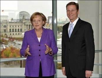 Künftige Koalitionspartner: Angela Merkel und Guido Westerwelle.