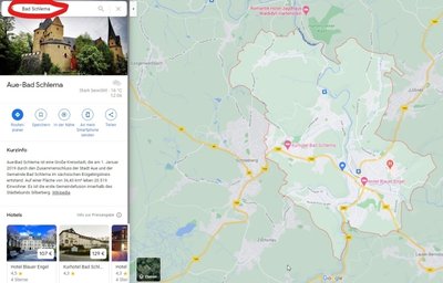Bad Schlema scheint Aue vereinnahmt zu haben. 