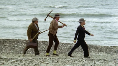 Die Olsenbande (von rechts): Egon, Benny und Kjeld.