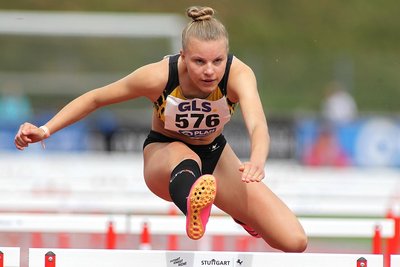 Sprinterin Mia Rahnfeld sammelte in Stuttgart im 100-Meter-Sprint und über 80Meter Hürden wichtige Erfahrungen.