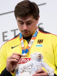 Kugelstoßer David Storl konnte mit Bronze gut letztlich gut leben.