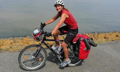 Mit einem 30 Jahre alten Mountainbike und wenig Gepäck war die gebürtige Lautererin 85 Tage auf Achse.