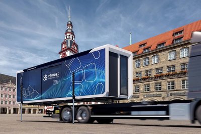 In so einem Container könnte die von Simo Murovski entwickelte Diagnostikeinheit für die Telesprechstunde Platz finden. Das Projekt liegt aber derzeit auf Eis.