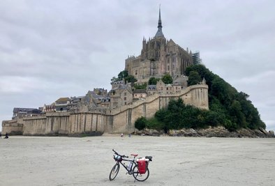 Blick auf die Gemeinde Le Mont-Saint-Michel, die nur 30 Einwohner zählt.