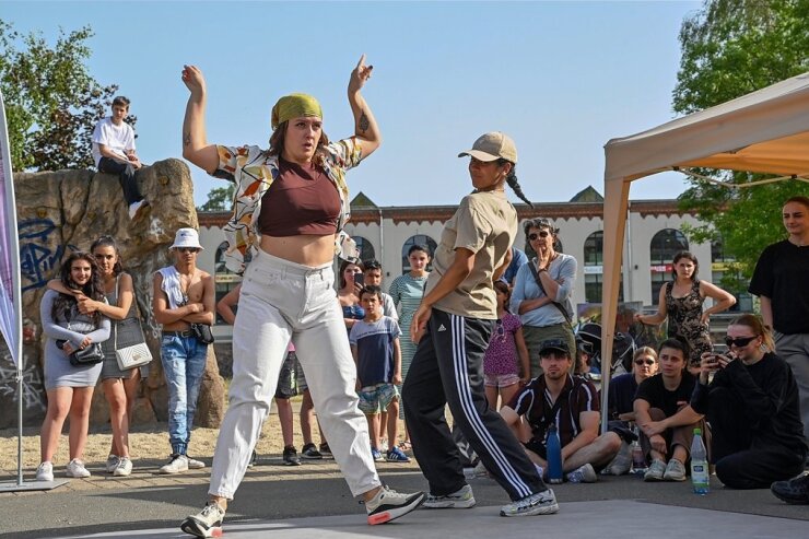 Dance Battle bei sommerlicher Hitze in Chemnitz