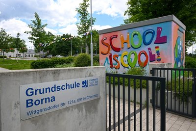 Die Grundschule in Borna im Norden von Chemnitz besuchen derzeit mehr als 180 Schüler.