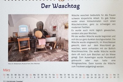 Im März 2026 ist laut Kalender in Reumtengrün „Waschtag" wie anno dazumal.