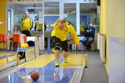 Kegler vom Hirschfelder SV . Im Bild Philipp Paulmann. Foto: Eckardt Mildner