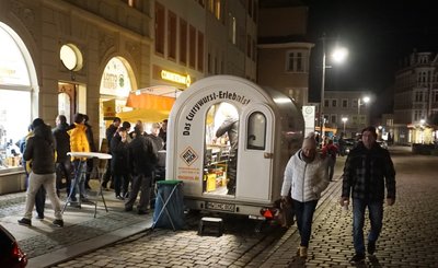 Trotz der kalten Temperaturen kamen etliche Besucher in die Mittweidaer Innenstadt, um einfach nur herumzuschlendern oder sich in den Geschäften umzuschauen und einzukaufen. 