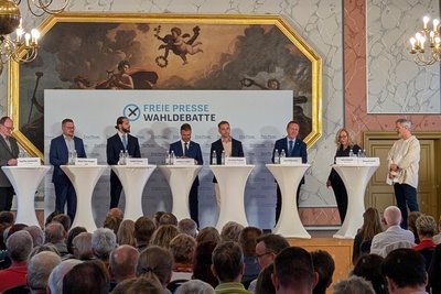 Die Kandidaten zum Freiberger Oberbürgermeister stellten sich am 11. September den kritischen Fragen der „Freie-Presse“-Redakteure.