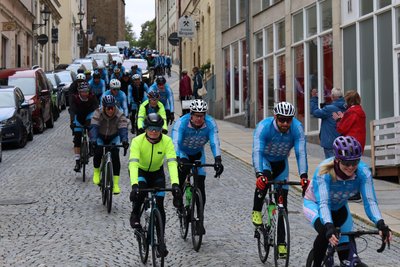Sonntagmittag traf das Peloton des European Peace Rides in der Kreisstadt ein.