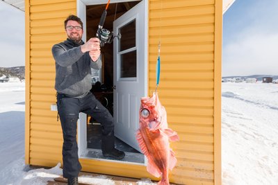 Auch Eisfischen ist in Québec ausgesprochen populär.