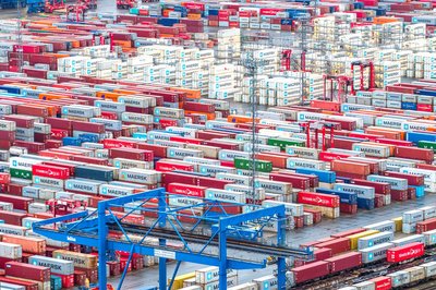 Der Export ist eine Hauptstütze der deutschen Wirtschaft. 