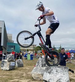 Ben Roder startete erstmals bei den Kadetten und verpasste den Endlauf als 14. von 40 Startern nur knapp. 