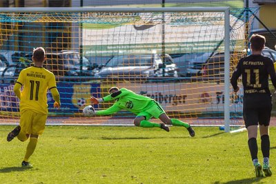 Keeper Sandro Breitfeld war bei seiner Rückkehr der gewohnte Rückhalt in der Marienberger Defensive.