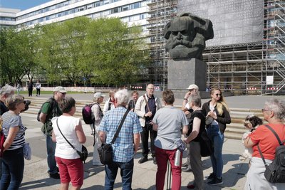 Ein Stadtrundgang durch Chemnitz beim Himmelfahrts-Wochenendtreffen der Freiberger Fotofreunde mit den Fotofreunden aus Hagen.