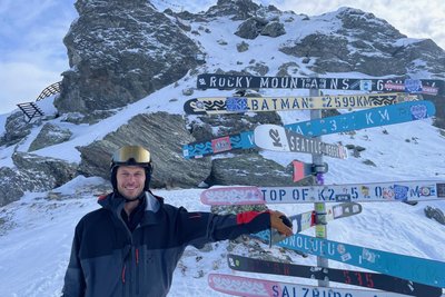 Roman Rohrmoser hat den Winterklettersteig in Hochfügen gemeinsam mit seinem Team gebaut.