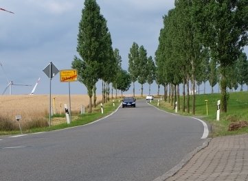 Der Hofgraben am Ortsausgang von Hohndorf. 