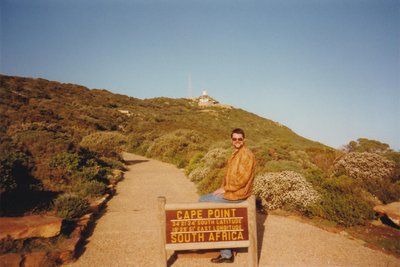 Ulrich Narr bei einer Reise 1997 nach Kapstadt am Kap der Guten Hoffnung.