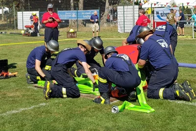 Im Löschangriff zeigten die Vogtländer ihr Können.