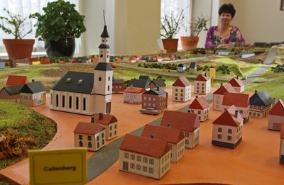 Model des Bergbaugebietes