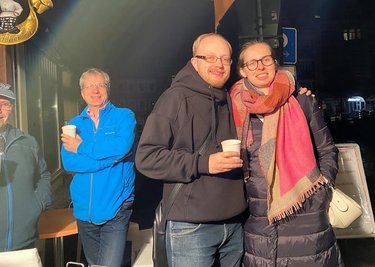 Artem Nazarov und Anna Khomovnenko wohnen in Mittweida und waren zum ersten Mal bei der Veranstaltung.