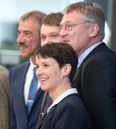 Aus dem Bundestag "nicht mehr fernzuhalten": AfD-Chefin Frauke Petry beim Besuch der Bundespressekonferenz.