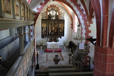 Im Altarraum der Kirche soll die Kopie des Tuches präsentiert werden.