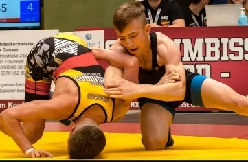 Erik Negwer (r.) erkämpfte bei der Deutschen Meisterschaft in Fraureuth Silber.
