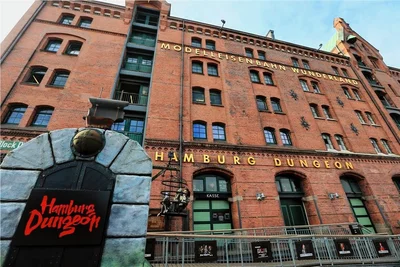 Das Dungeon in Hamburg, wo der Stollberger Nicolas Schulz als Schauspieler jetzt arbeitet. 