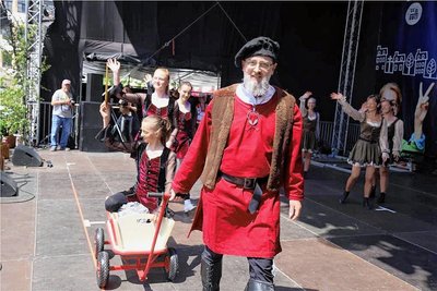 Der Freiberger Karneval Klub erheiterte mit getanzten Szenen aus der Stadtgeschichte.
