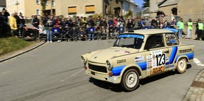Mario Keller vom MC Grünhain läuft im Trabant gern zur absoluten Hochform auf. So auch bei der 57. Rallye Erzgebirge. 