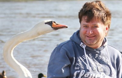 Maik Bohns Leidenschaft gehört den Schwänen. 