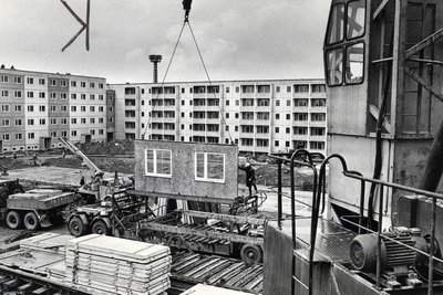 Der Aufbau des Fritz-Heckert-Gebietes in Chemnitz vor rund 50 Jahren.